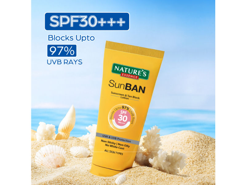 Nature's Essence Sunban Spf 30 Pa+++ Sunscreen & Tan Block Lotion