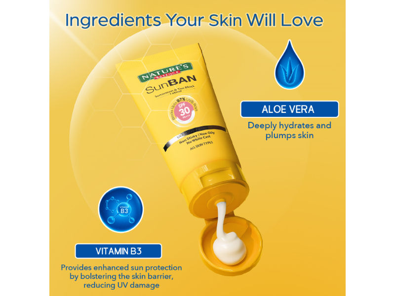 Nature's Essence Sunban Spf 30 Pa+++ Sunscreen & Tan Block Lotion