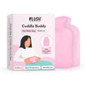 Plush Hot Water Bag for Cramps & Pain Relief - Soft Cuddle Buddy with Removable Cover