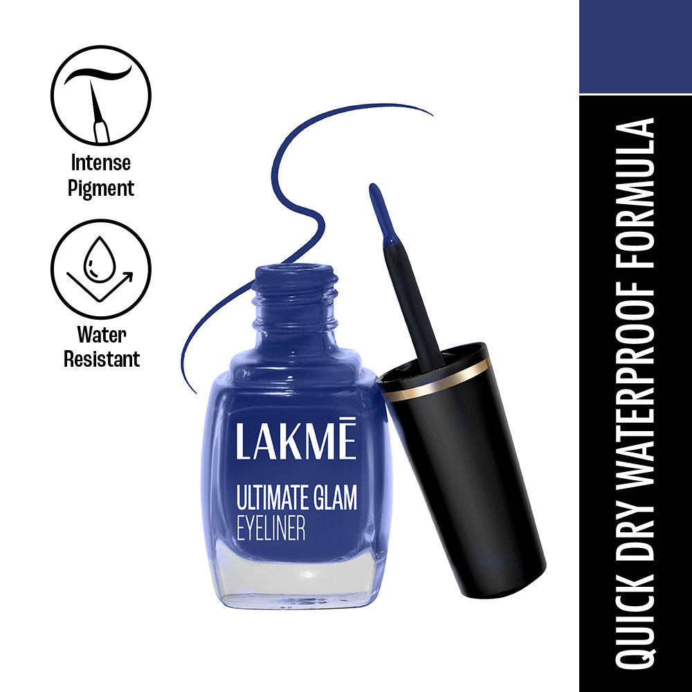 Lakme Ultimate Glam Eye Liner, Semi Matte