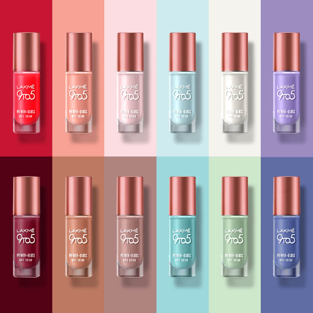 Lakme 9 To 5 Primer + Gloss Nail Color