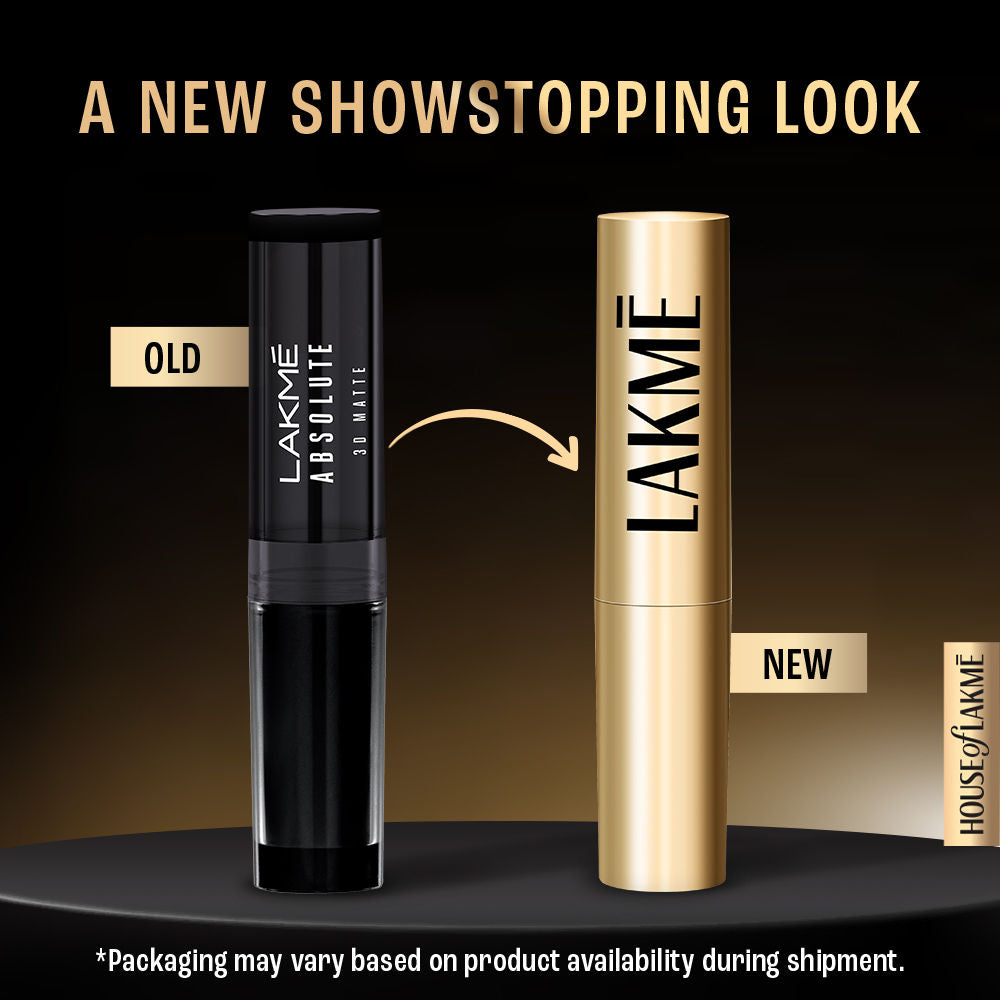 Lakme Unreal 3D Slim Bullet Lipstick, Matte Finish
