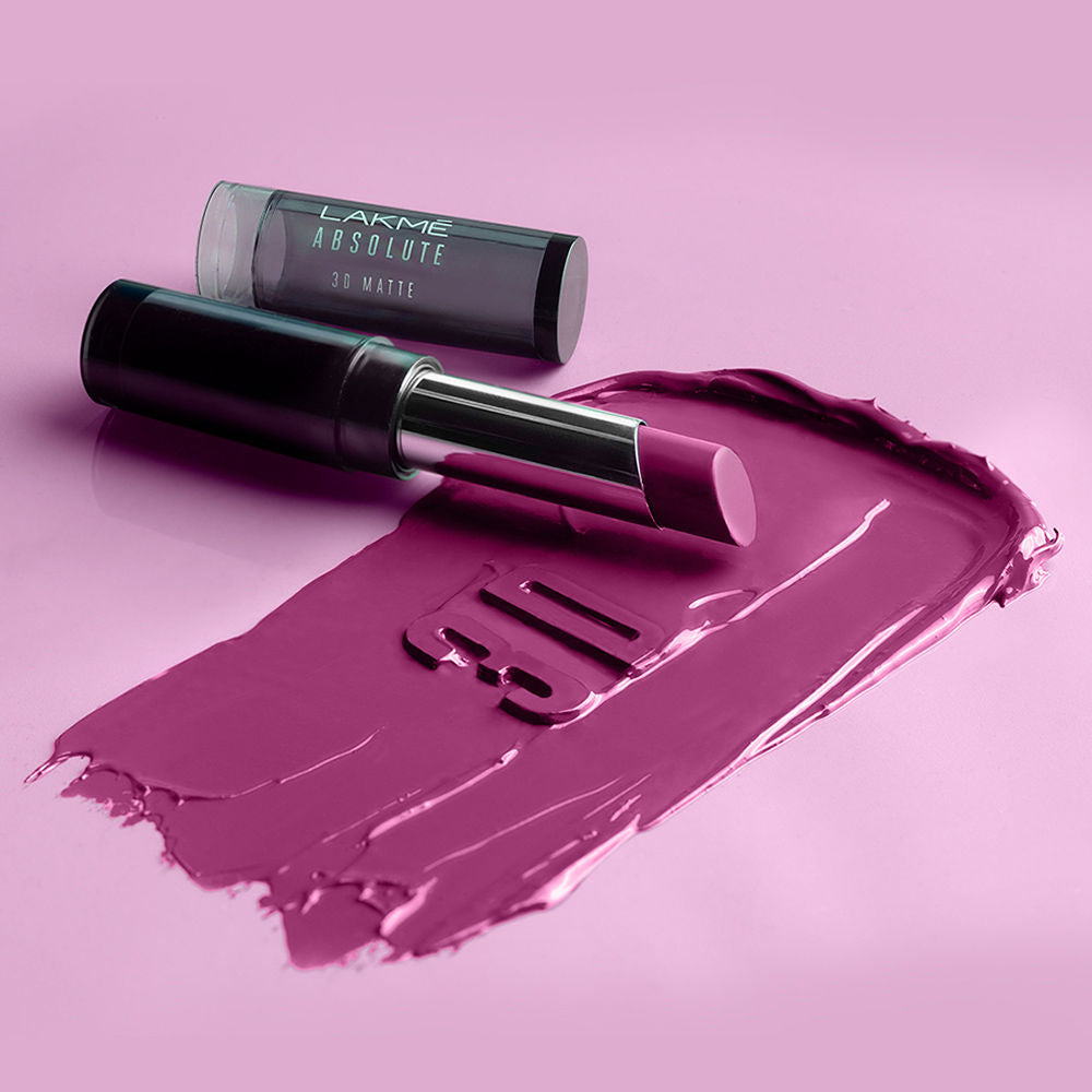 Lakme Unreal 3D Slim Bullet Lipstick, Matte Finish