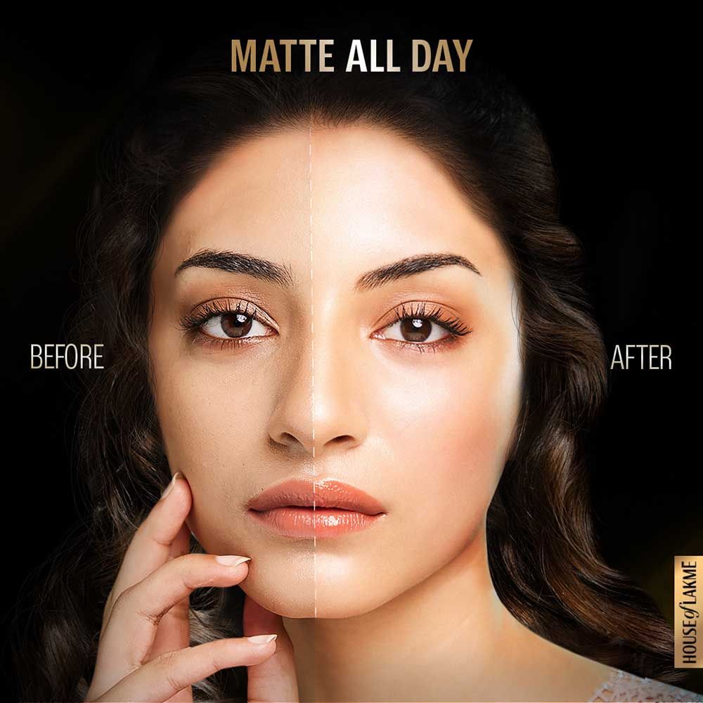 Lakme Forever Matte Face Powder, Matte Finish, Oil Control, For Rosy Glow