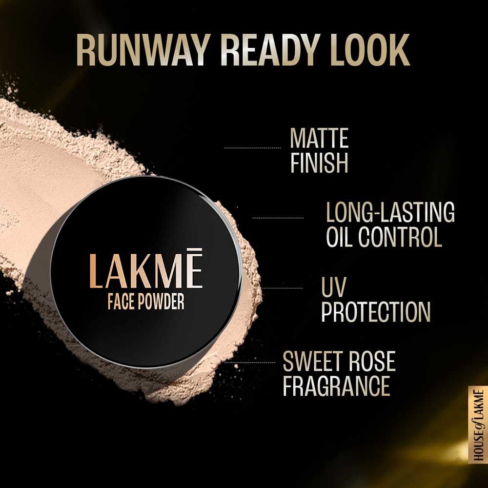 Lakme Forever Matte Face Powder, Matte Finish, Oil Control, For Rosy Glow