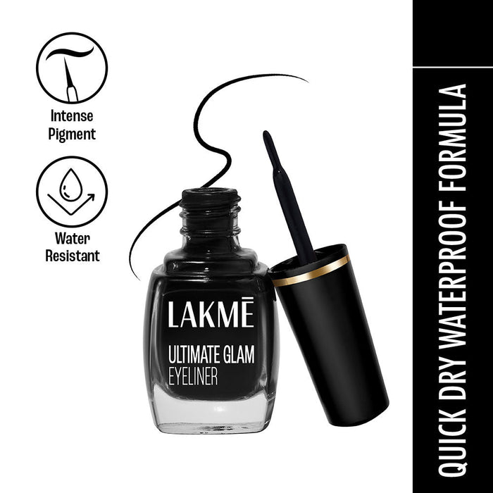 Lakme Ultimate Glam Eye Liner, Semi Matte