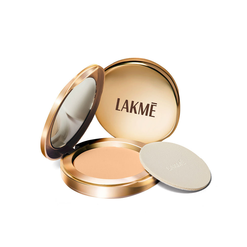 Lakme 9 To 5 Powerplay Matte Compact, Oil Control Formula, With Vitamin E