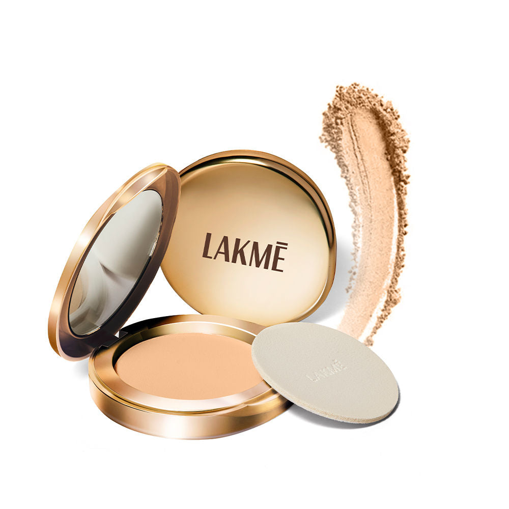 Lakme 9 To 5 Powerplay Matte Compact, Oil Control Formula, With Vitamin E