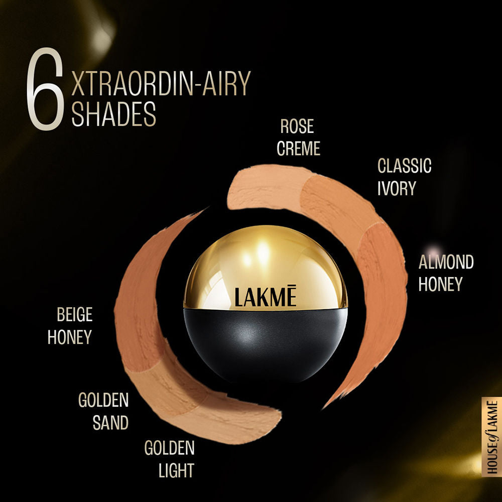 Lakme Xtraordin-Airy Mattereal Mousse Foundation, Matte Finish, With SPF8