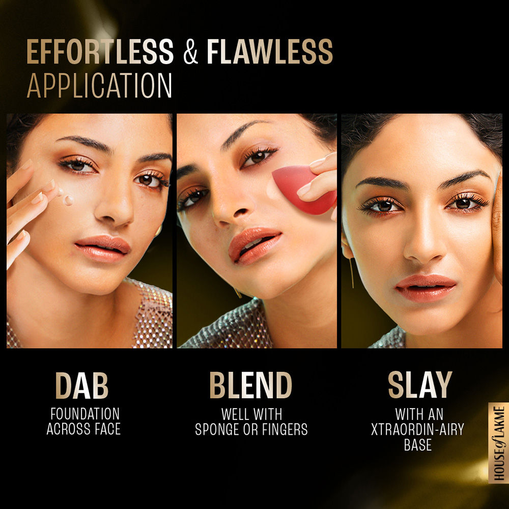 Lakme Xtraordin-Airy Mattereal Mousse Foundation, Matte Finish, With SPF8
