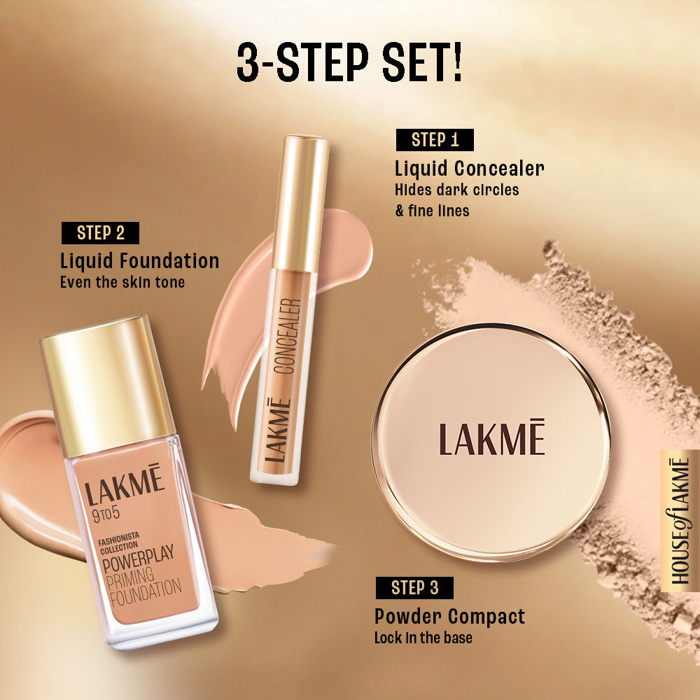 Lakme 9 To 5 Powerplay Priming Concealer ,Built In Primer, Hydrating