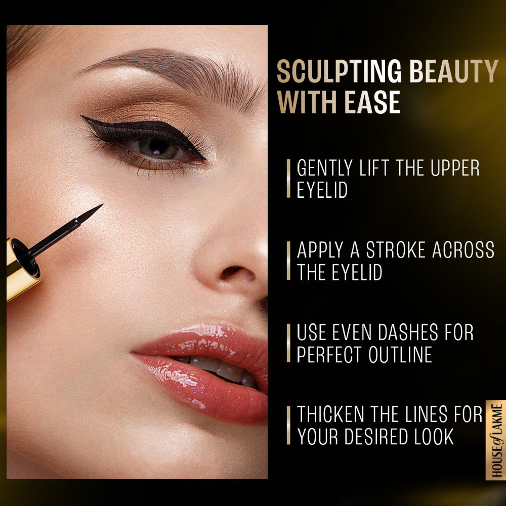 Lakme Unreal Precision Liquid Eye Liner Lightweight & Smudgeproof Eye Liner