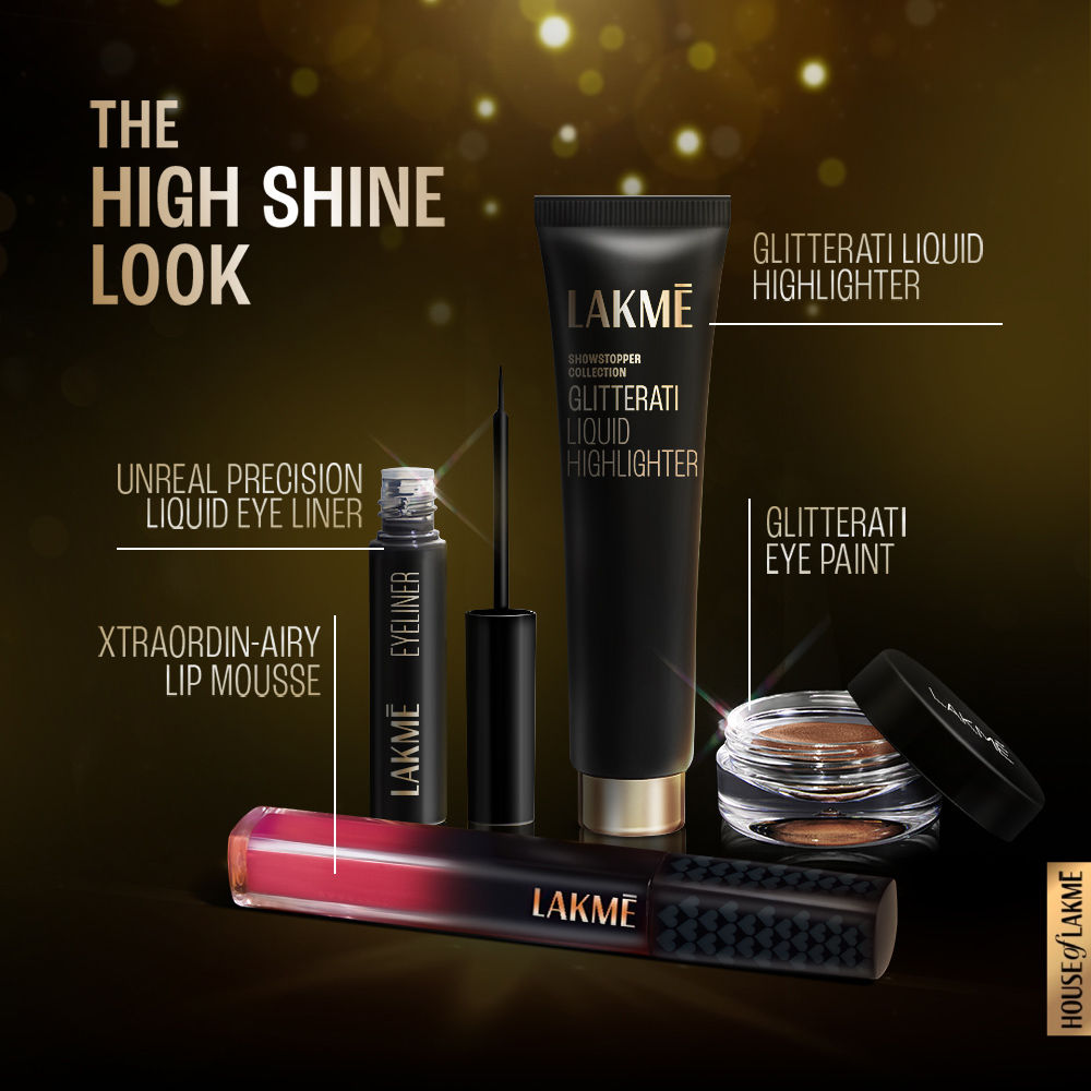 Lakme Unreal Precision Liquid Eye Liner Lightweight & Smudgeproof Eye Liner
