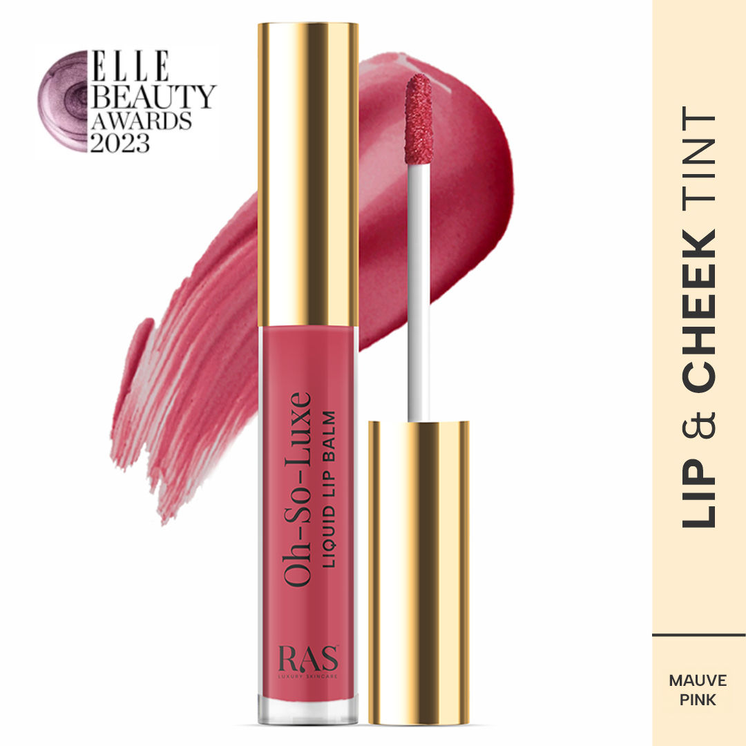 Ras Luxury Oils Oh So Luxe Lip & Cheek Tint Balm with Vitamin E, Shea Butter