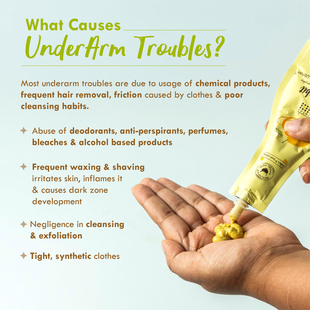 Nat Habit Fresh Lemon Drop Underarm Ubtan 4-in-1 Scrub
