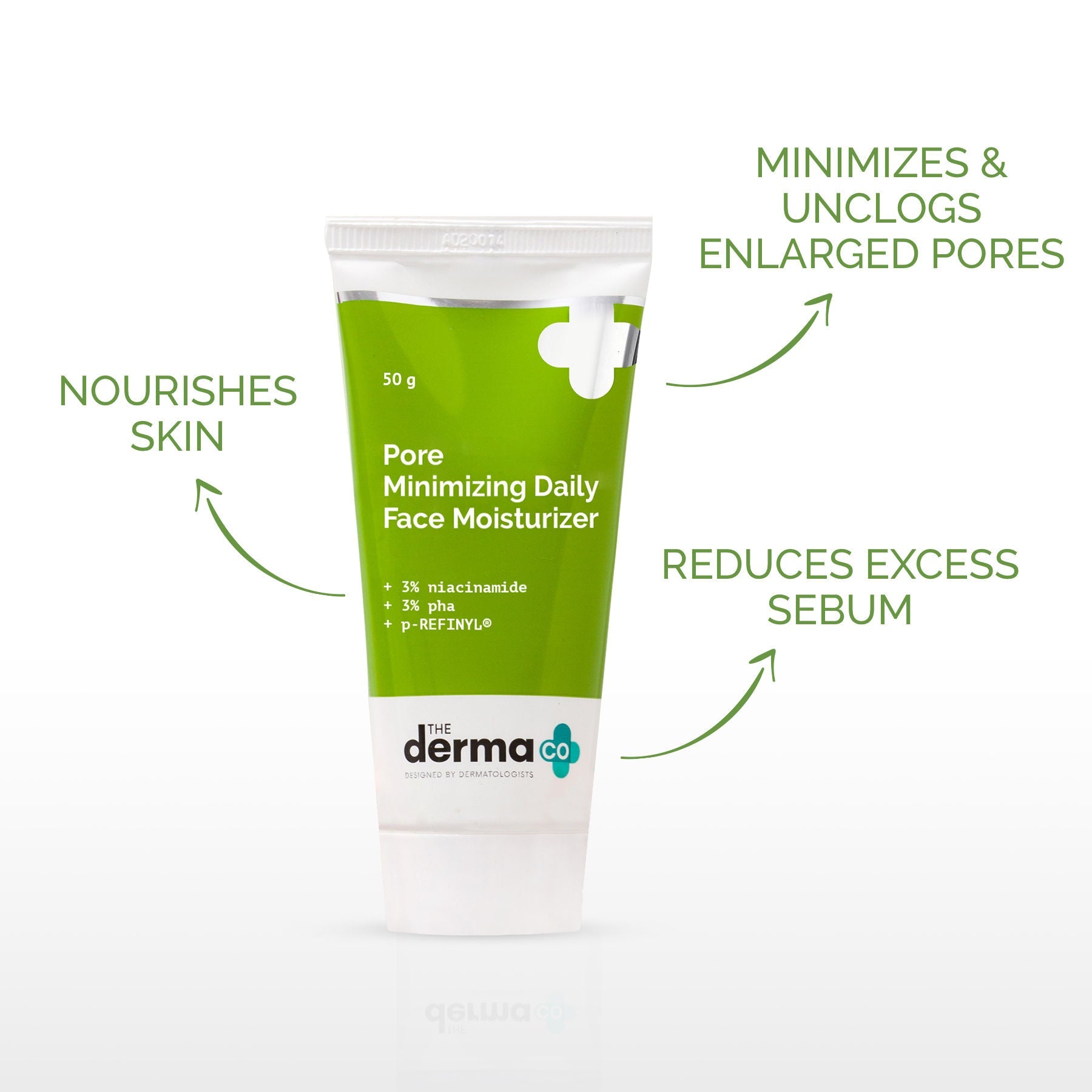 The Derma Co Pore Minimizing Moisturizer With 3% Niacinamide 3% PHA And P-Refinyl