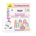 Plush 100% US Cotton 5XL + 4XXL Heavy Flow Sanitary Pads With Disposal Pouches