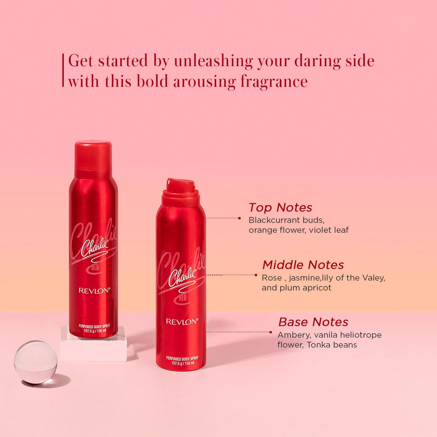 Revlon Charlie Red Perfumed Body Spray For Her