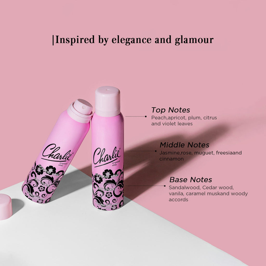 Revlon Charlie Crystal Chic Perfumed Body Spray For Her