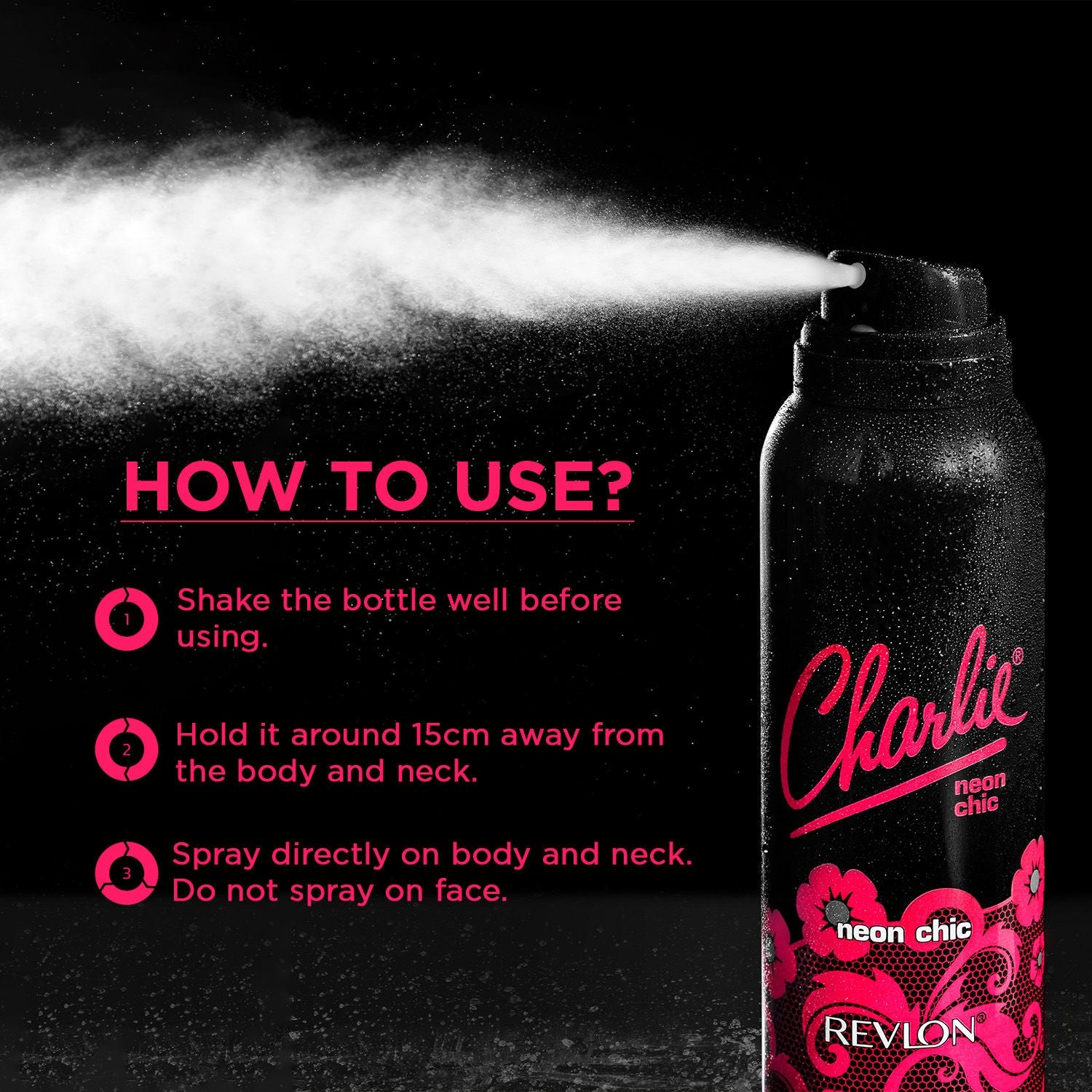 Revlon Charlie Neon Chic Perfumed Body Spray For Her