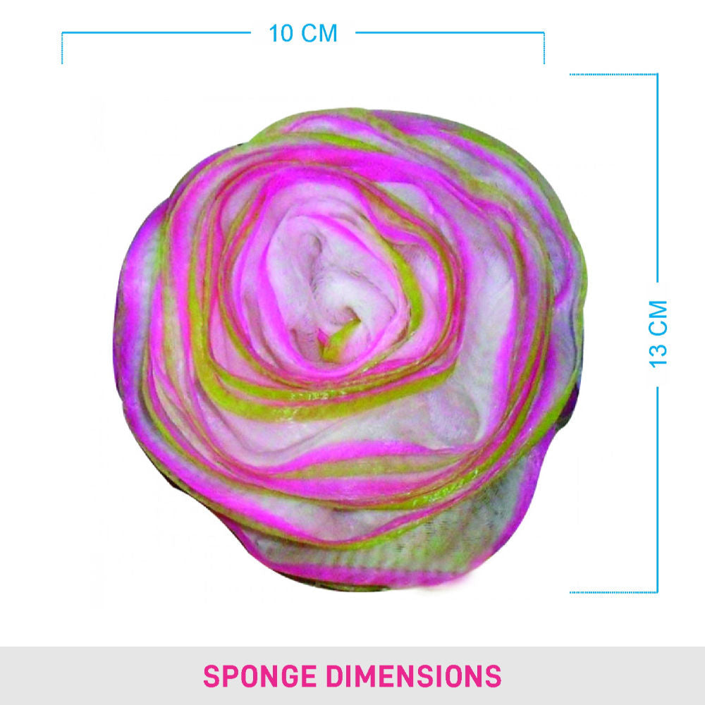 VEGA Rose Bath Sponge (BA-3/14) (Color May Vary)