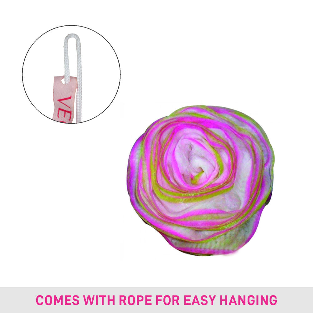 VEGA Rose Bath Sponge (BA-3/14) (Color May Vary)