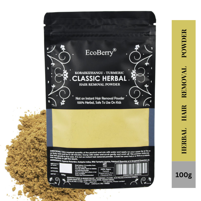 Ecoberry Koraikizhangu Hair Removal Powder