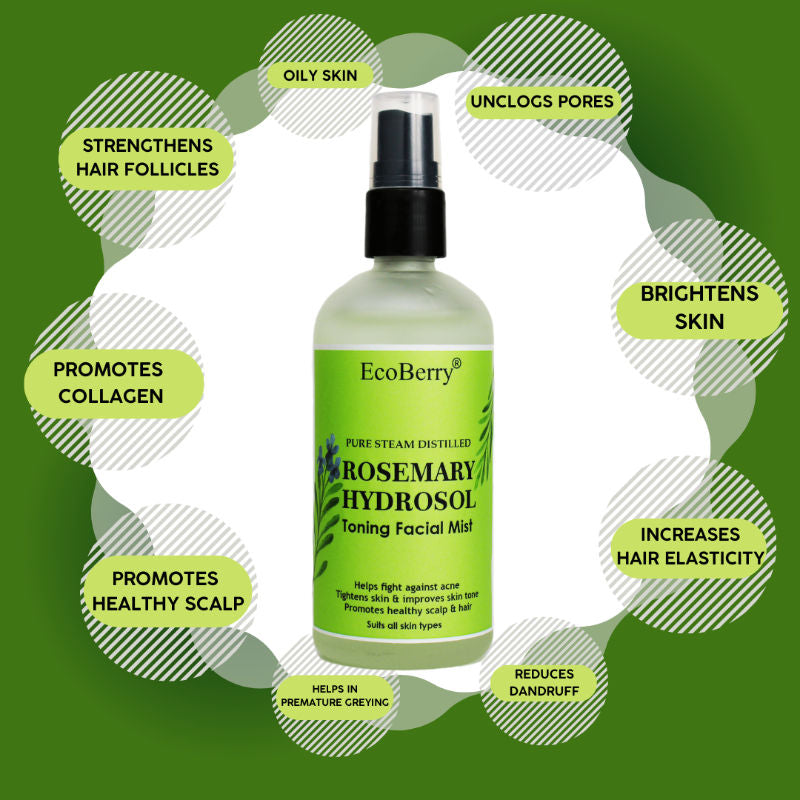 EcoBerry Rosemary Water Spary for Hair Growth