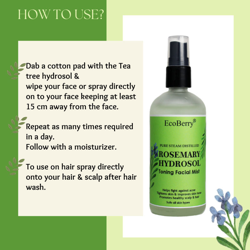 EcoBerry Rosemary Water Spary for Hair Growth