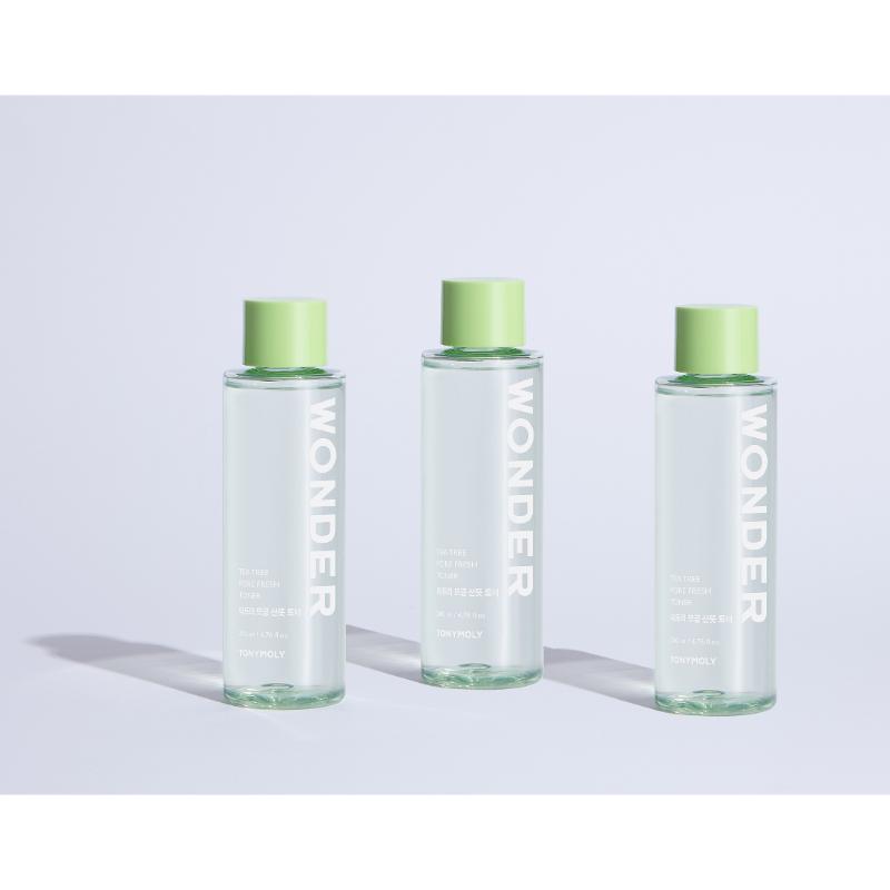 TONYMOLY Korean Wonder Tea Tree Pore Fresh Toner to Soothe & Control Oily Skin