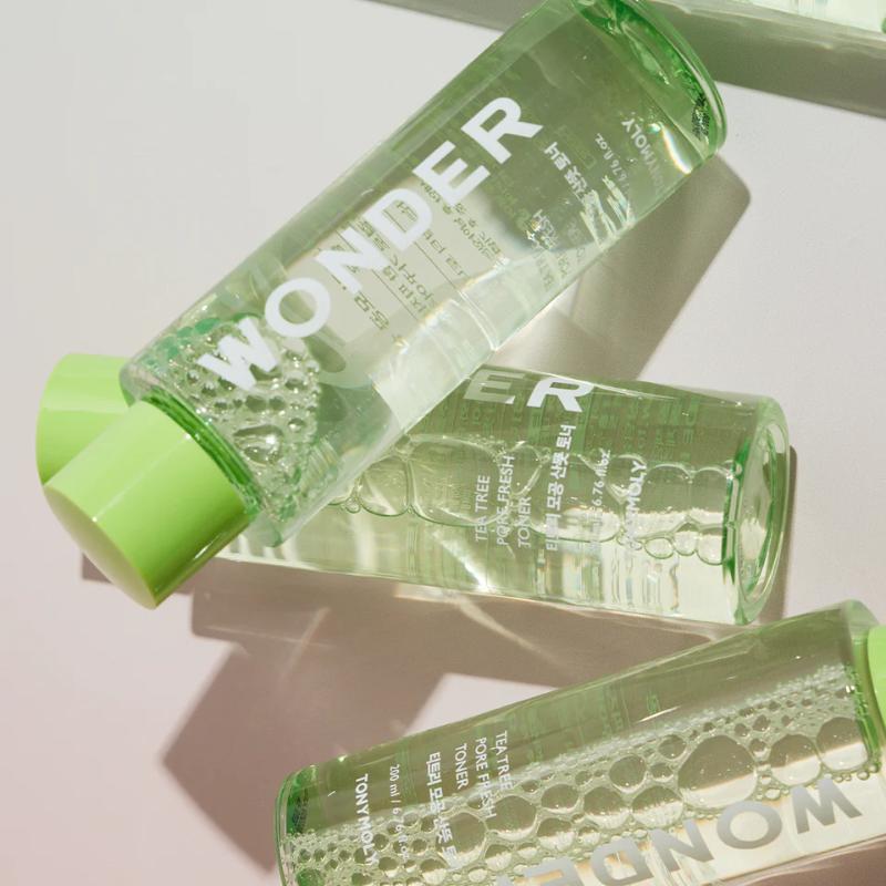 TONYMOLY Korean Wonder Tea Tree Pore Fresh Toner to Soothe & Control Oily Skin