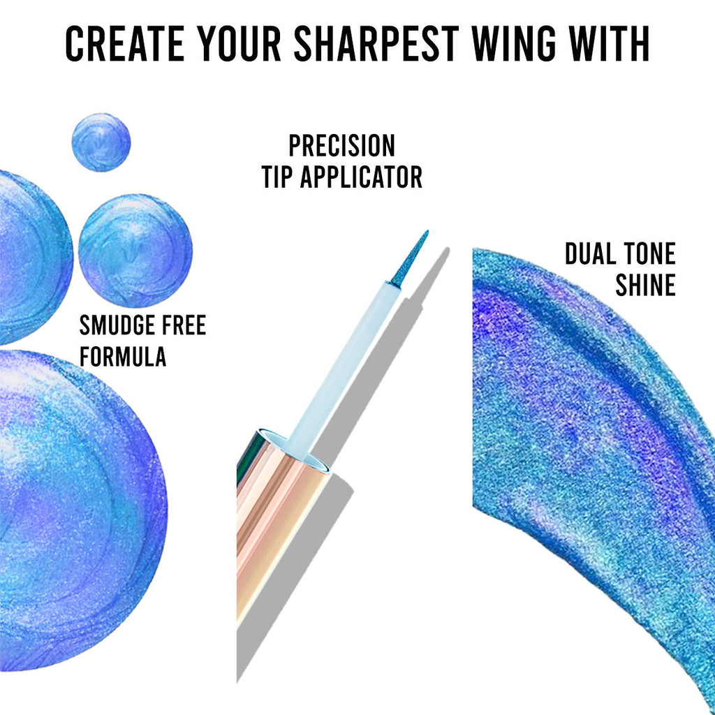 Insight Cosmetics Smudge Free Holographic Eyeliner, Dual Tone Effect