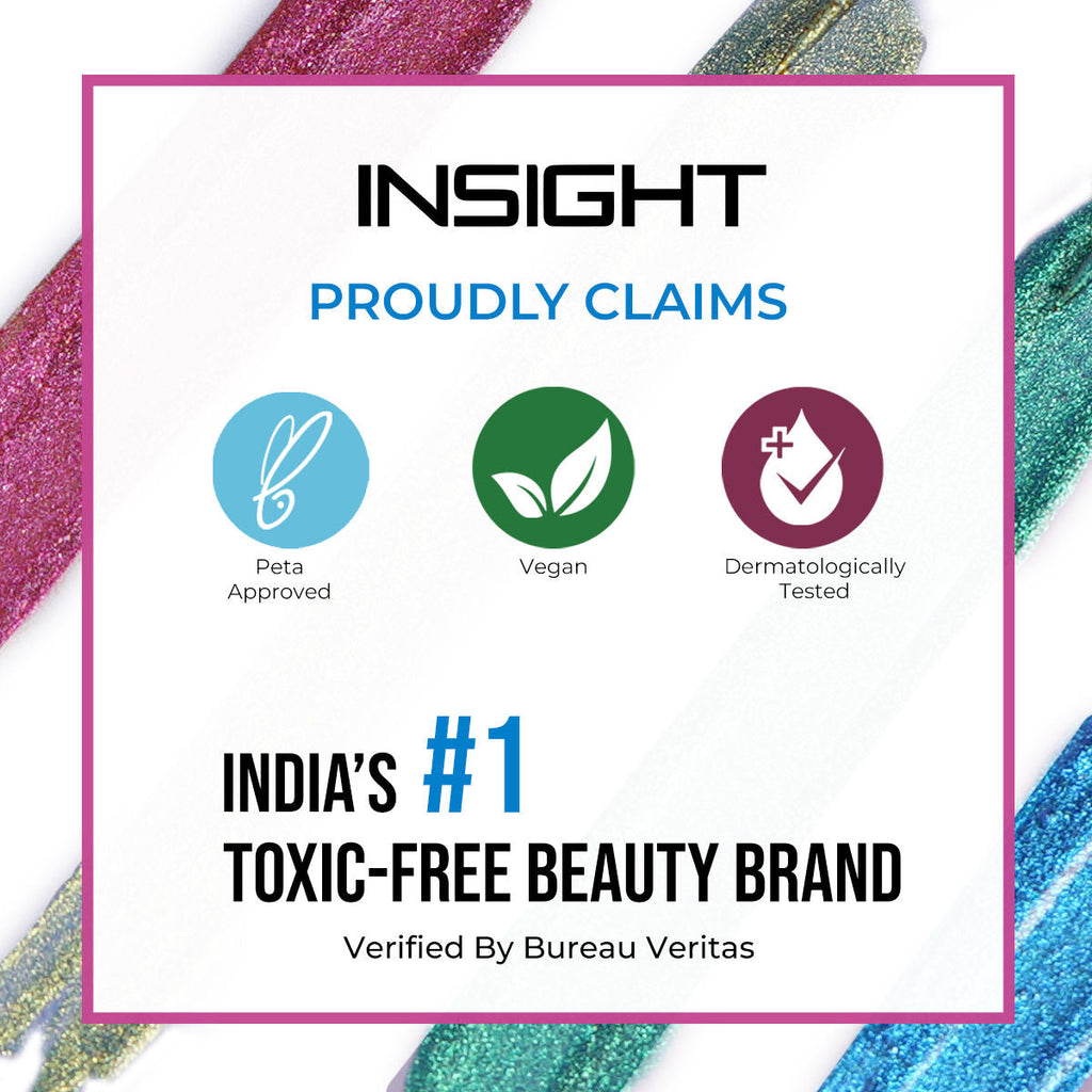 Insight Cosmetics Smudge Free Holographic Eyeliner, Dual Tone Effect