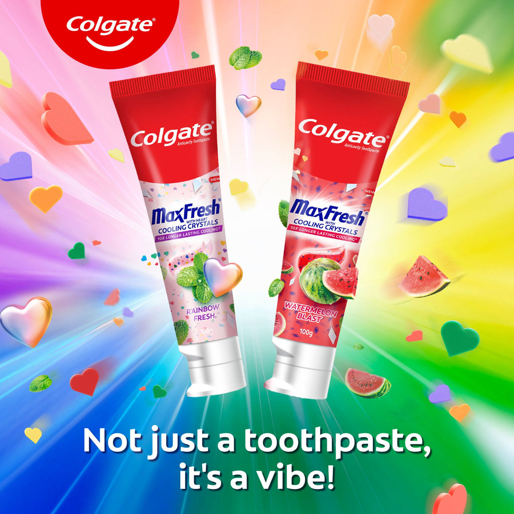 Colgate Maxfresh Rainbow Fresh Toothpaste With Cooling Crystals