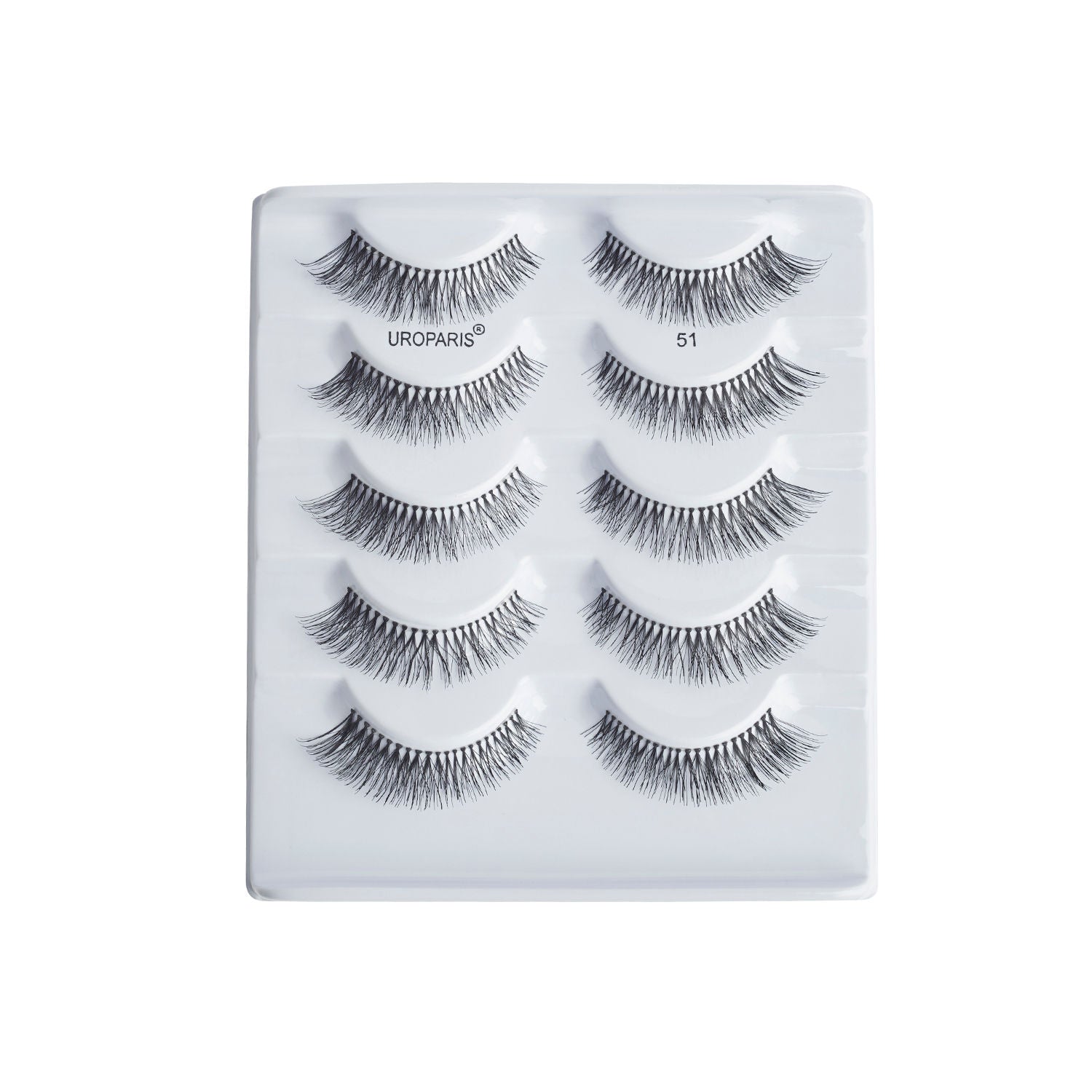 Uroparis Human Hair Eyelashes 51 - Black