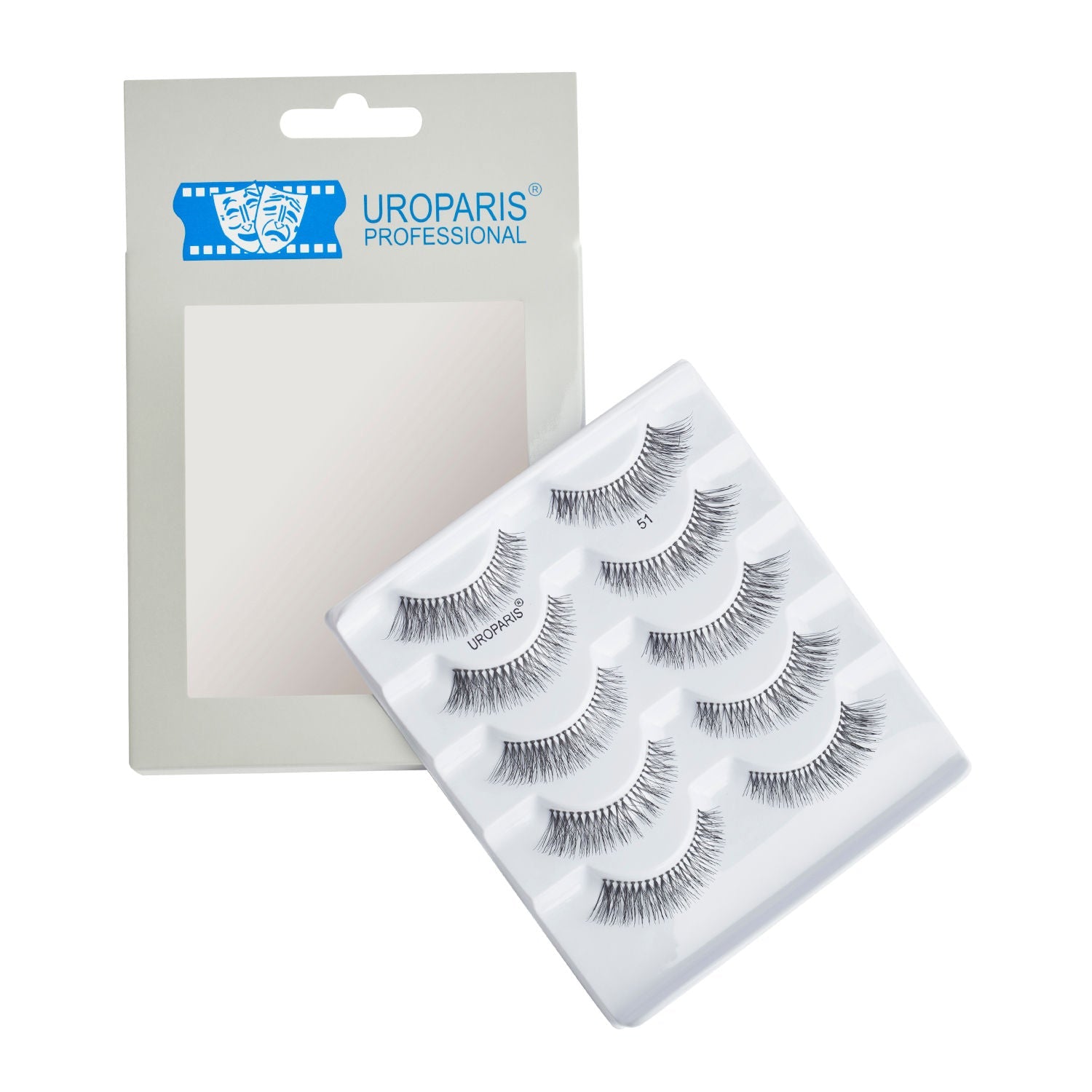 Uroparis Human Hair Eyelashes 51 - Black