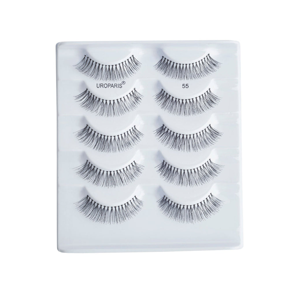 Uroparis Human Hair Eyelashes 55 - Black