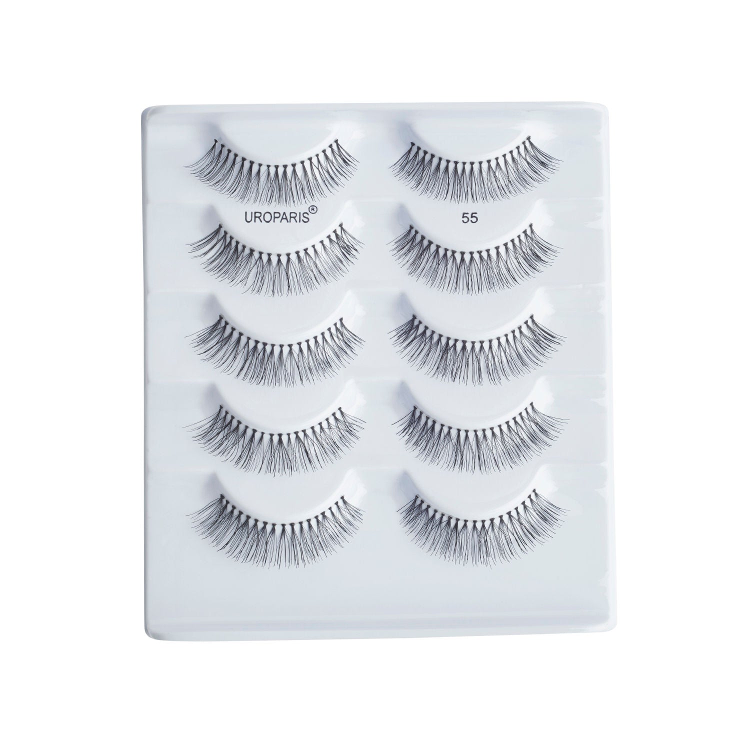 Uroparis Human Hair Eyelashes 55 - Black
