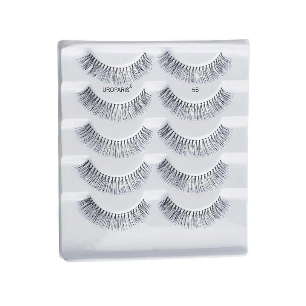 Uroparis Human Hair Eyelashes 56 - Black