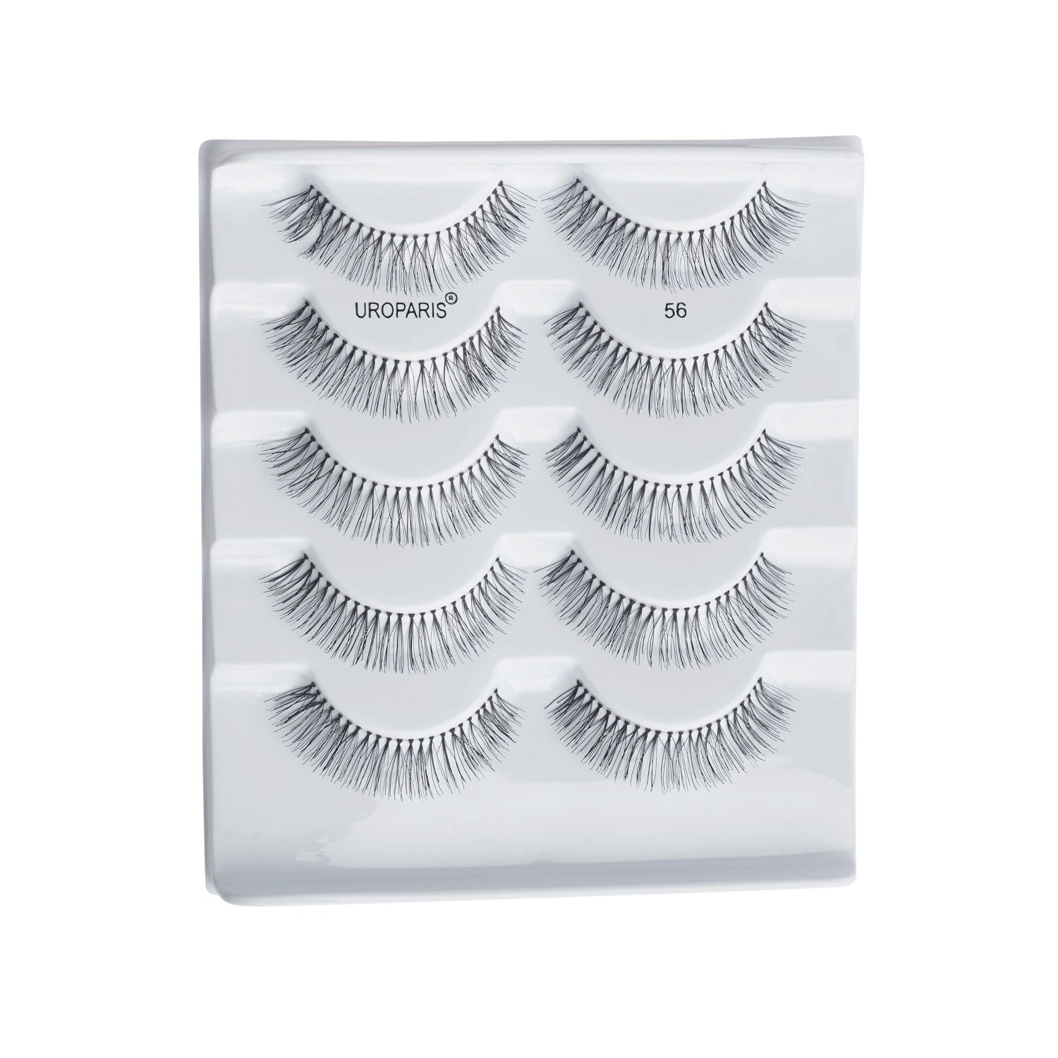 Uroparis Human Hair Eyelashes 56 - Black