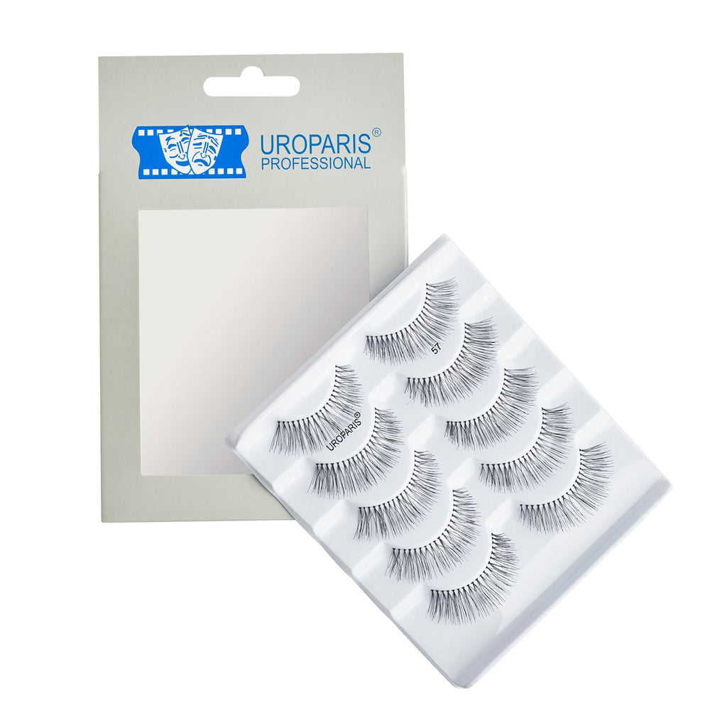 Uroparis Human Hair Eyelashes 57 - Black