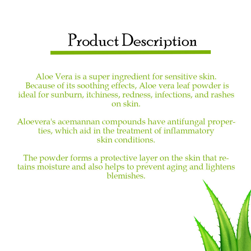 Wild Organic Aloe Vera Leaf Powder