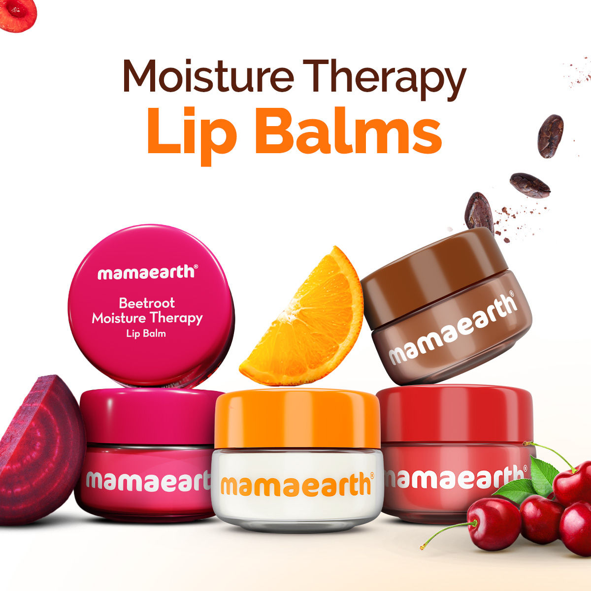 Mamaearth Vitamin C Lip Balm SPF 50 with Coconut Oil and Shea Butter for Brightening Dry Lips