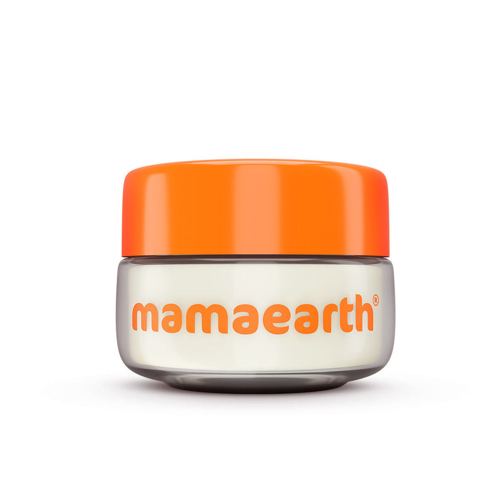 Mamaearth Vitamin C Lip Balm SPF 50 with Coconut Oil and Shea Butter for Brightening Dry Lips