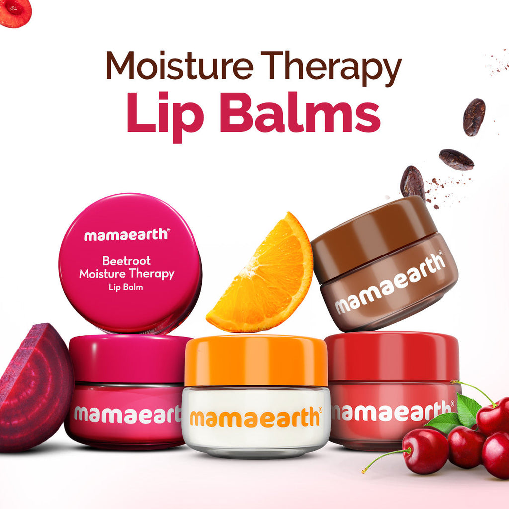 Mamaearth Beetroot Moisture Therapy Lip Balm with Hyaluronic Acid for Dry and Chapped Lips