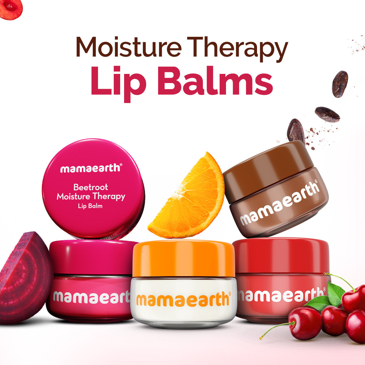 Mamaearth Beetroot Moisture Therapy Lip Balm with Hyaluronic Acid for Dry and Chapped Lips