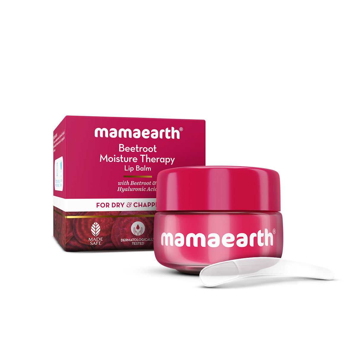 Mamaearth Beetroot Moisture Therapy Lip Balm with Hyaluronic Acid for Dry and Chapped Lips