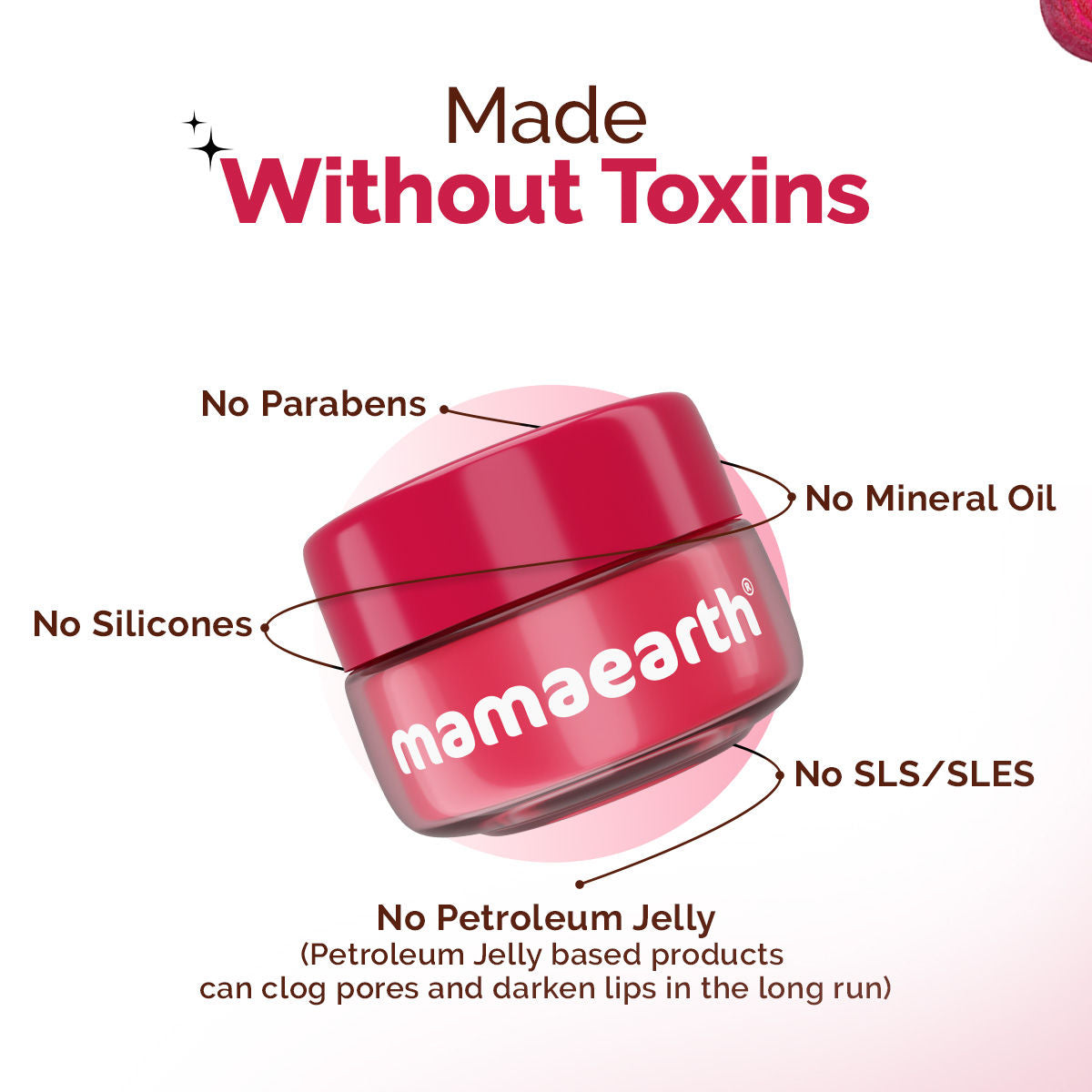 Mamaearth Beetroot Moisture Therapy Lip Balm with Hyaluronic Acid for Dry and Chapped Lips