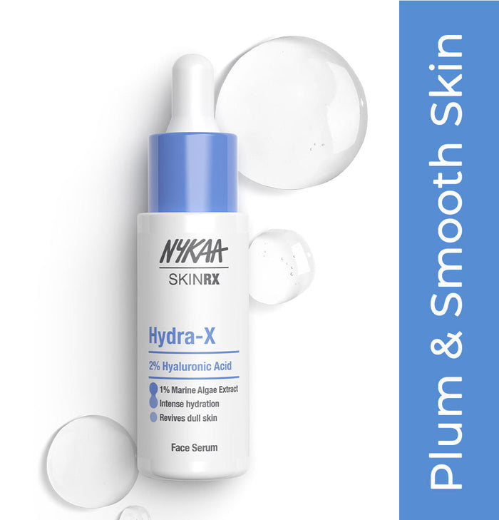 Nykaa SkinRX Hydra X with 2% Hyaluronic Acid + 1% Vitamin B5 Serum for Deep Hydration & Soft Skin