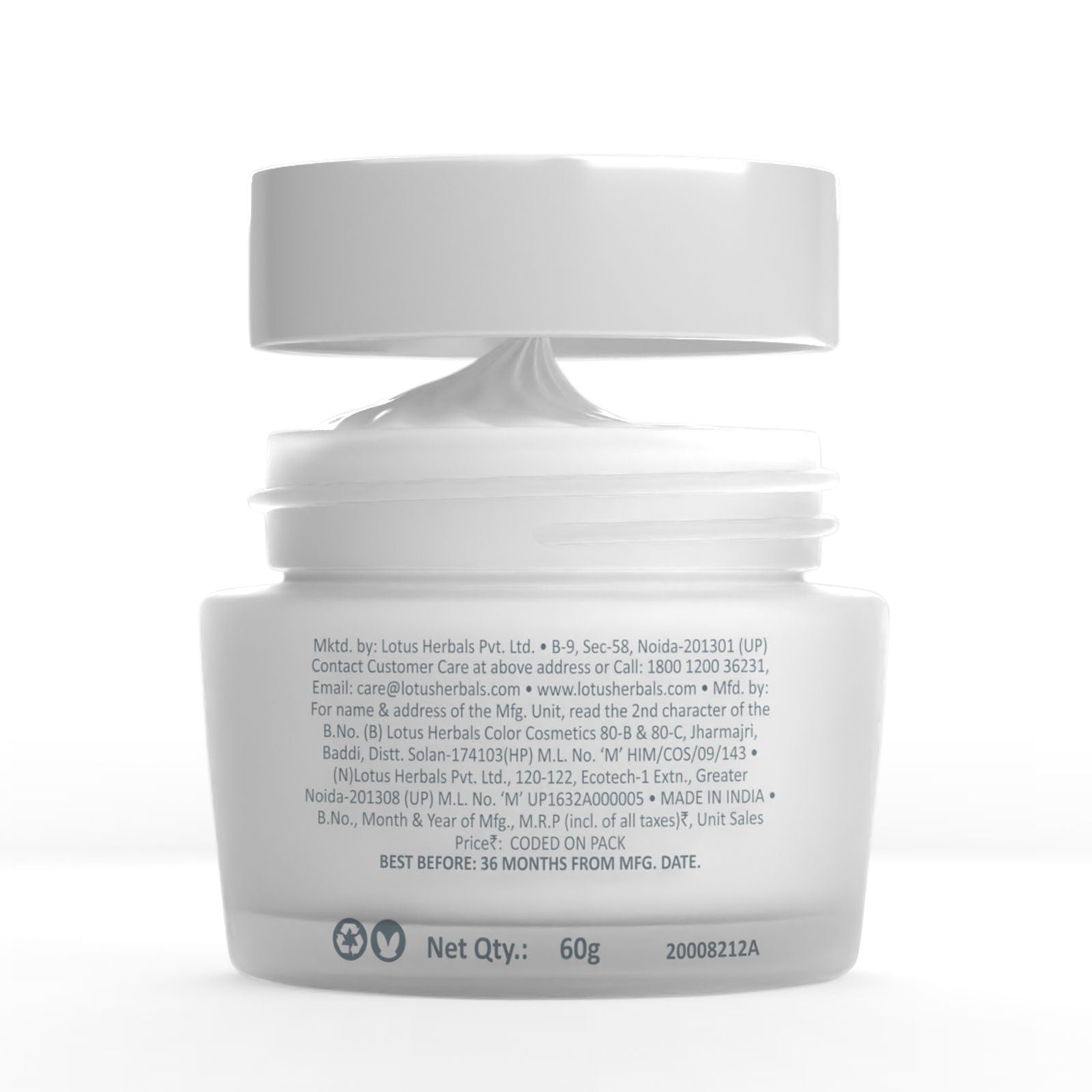 Lotus Herbals WhiteGlow Deep Moisturising Face Cream SPF 20 PA +++ For Glowing Skin, All Skin Types